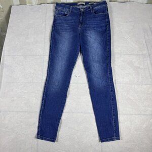 Guess Women's Sexy Curve Skinny Jeans Blue Denim Stretch Mid-Rise Logo 30 RG